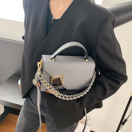 Chain Shoulder Crossbody Bag Handheld Small Square Bag